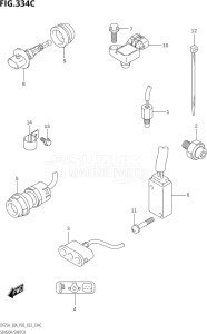 02504F-140001 (2021) 25hp P03-U.S.A (DF25A   DF25AT   DF25ATH   DT25K) DF25A drawing SENSOR / SWITCH (DF25ATH,DF30ATH)