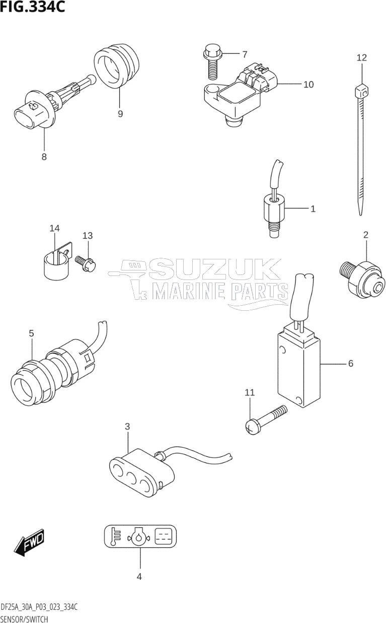 SENSOR / SWITCH (DF25ATH,DF30ATH)