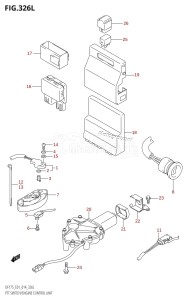 DF150 From 15002F-410001 (E01 E40)  2014 drawing PTT SWITCH /​ ENGINE CONTROL UNIT (DF175TG:E01)