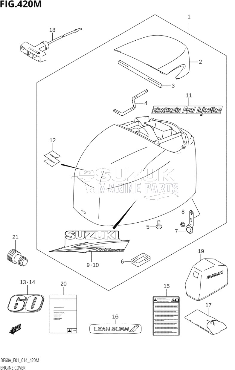 ENGINE COVER (DF60ATH:E40)