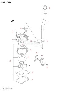 DF150 From 15002F-310001 (E03)  2013 drawing WATER PUMP (DF175Z:E03)