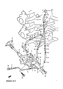 DT55 From 05501-501001-503045 ()  1985 drawing OIL PUMP (MODEL VF)