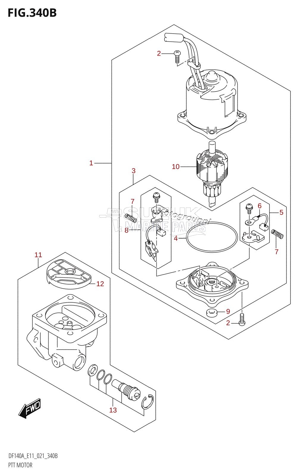 PTT MOTOR (DF115AST,DF140AT,DF140AZ)