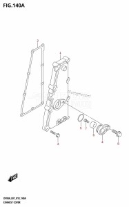 DF100B From 10004F-810001 (E01 E40)  2018 drawing EXHAUST COVER