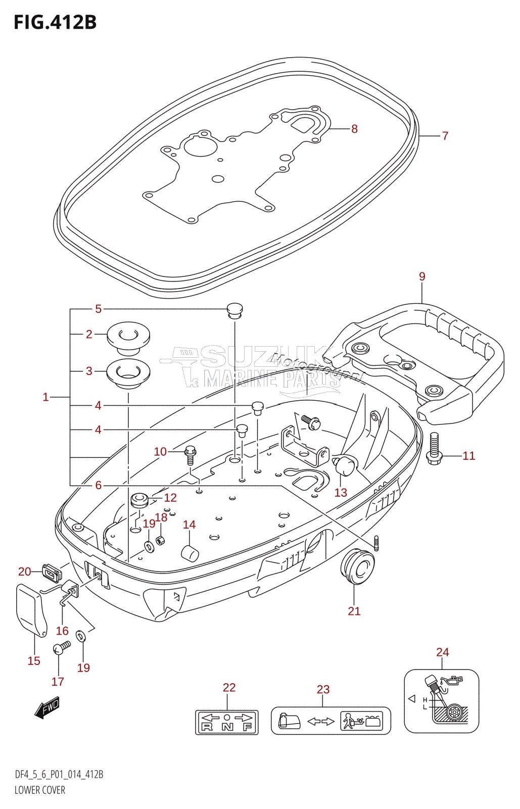 LOWER COVER (DF5:P01)