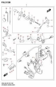 DF30A From 03003F-510001 (P01 P40)  2015 drawing OPT:REMOTE CONTROL PARTS (DF25ATH:P01)