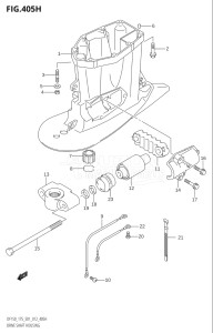 15002Z-210001 (2012) 150hp E01 E40-Gen. Export 1 - Costa Rica (DF150Z) DF150Z drawing DRIVE SHAFT HOUSING (DF175Z:E40)