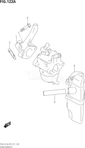 00503F-710001 (2017) 5hp P01-Gen. Export 1 (DF5A) DF5A drawing INTAKE MANIFOLD