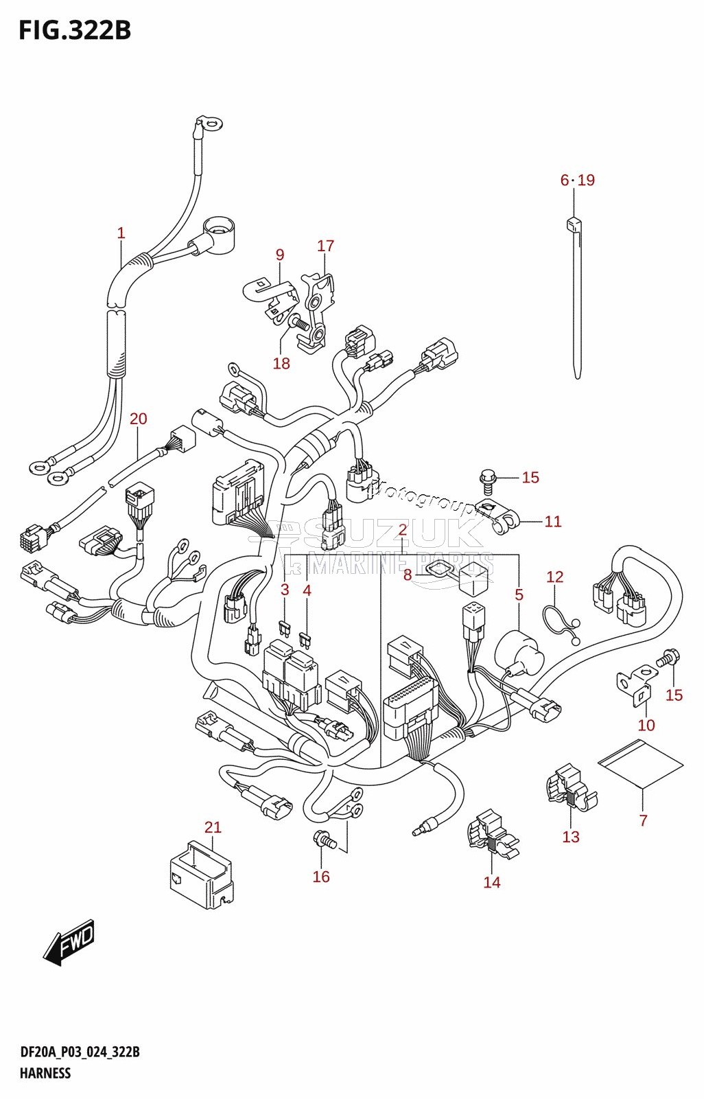 HARNESS (DF9.9BT,DF20AT)