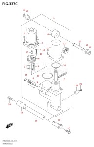 04003F-040001 (2020) 40hp E03-USA (DF40A) DF40A drawing TRIM CYLINDER (DF50AVT,DF60AVT)