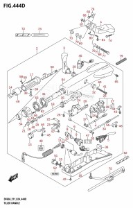 DF50AVT From 05004F-440001 (E03)  2024 drawing TILLER HANDLE (DF60ATH,DF60AVTH)