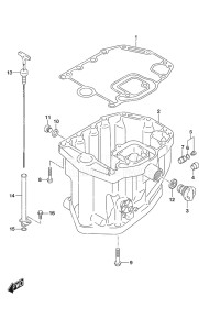 Outboard DF 140A drawing Oil Pan