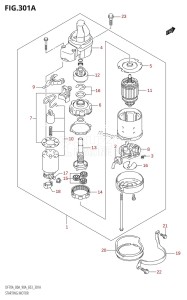 DF90A From 09003F-110001 (E03)  2011 drawing STARTING MOTOR