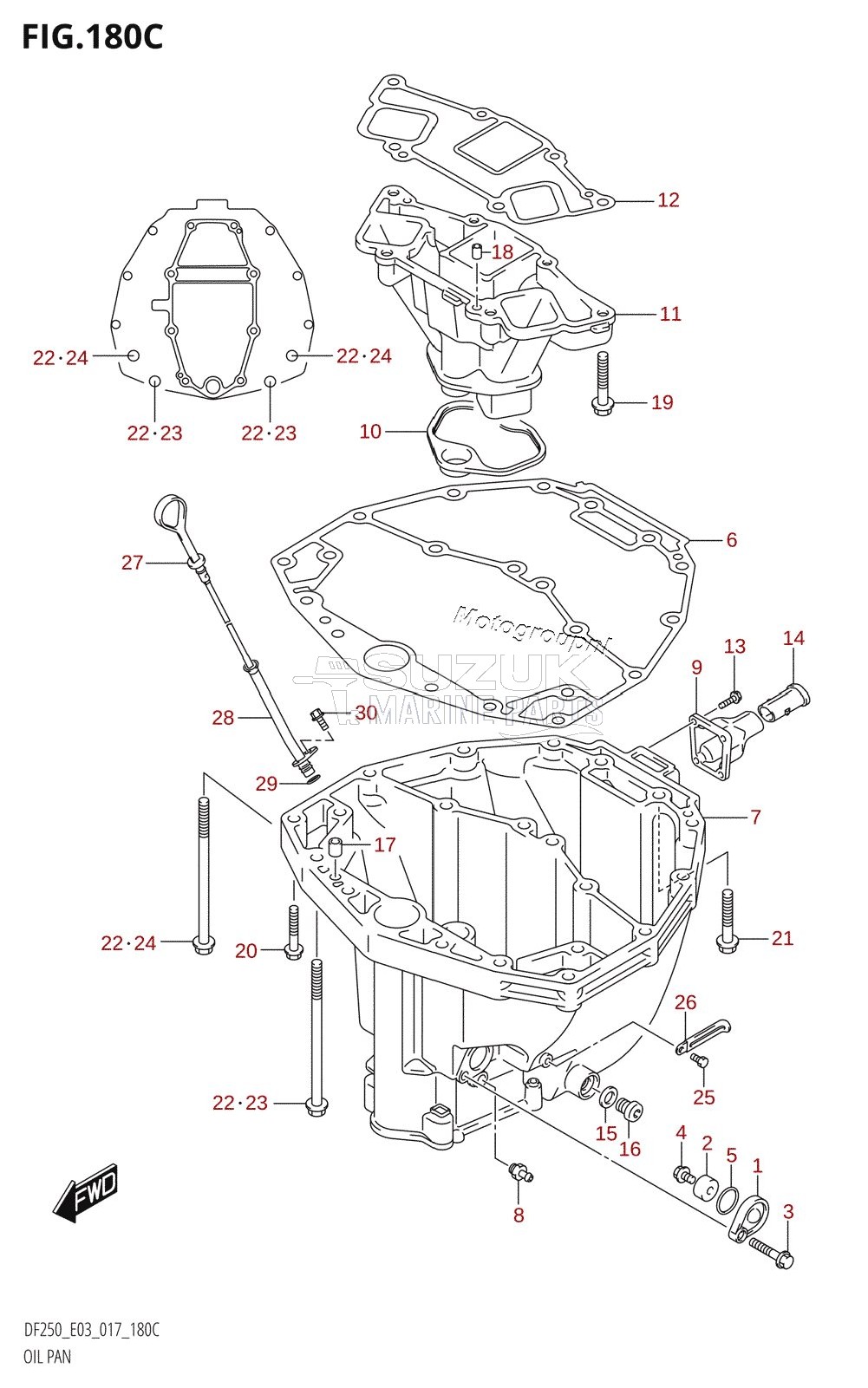 OIL PAN (DF225T:E03)