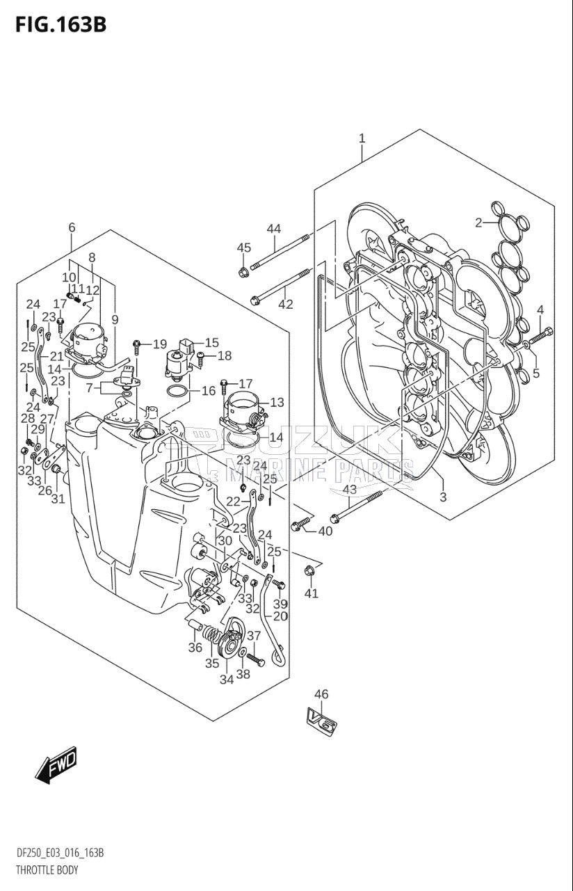 THROTTLE BODY (DF200Z:E03)