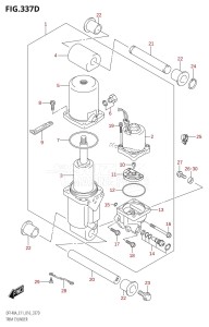 DF140AZ From 14003Z-610001 (E03)  2016 drawing TRIM CYLINDER (DF115AZ:E11)