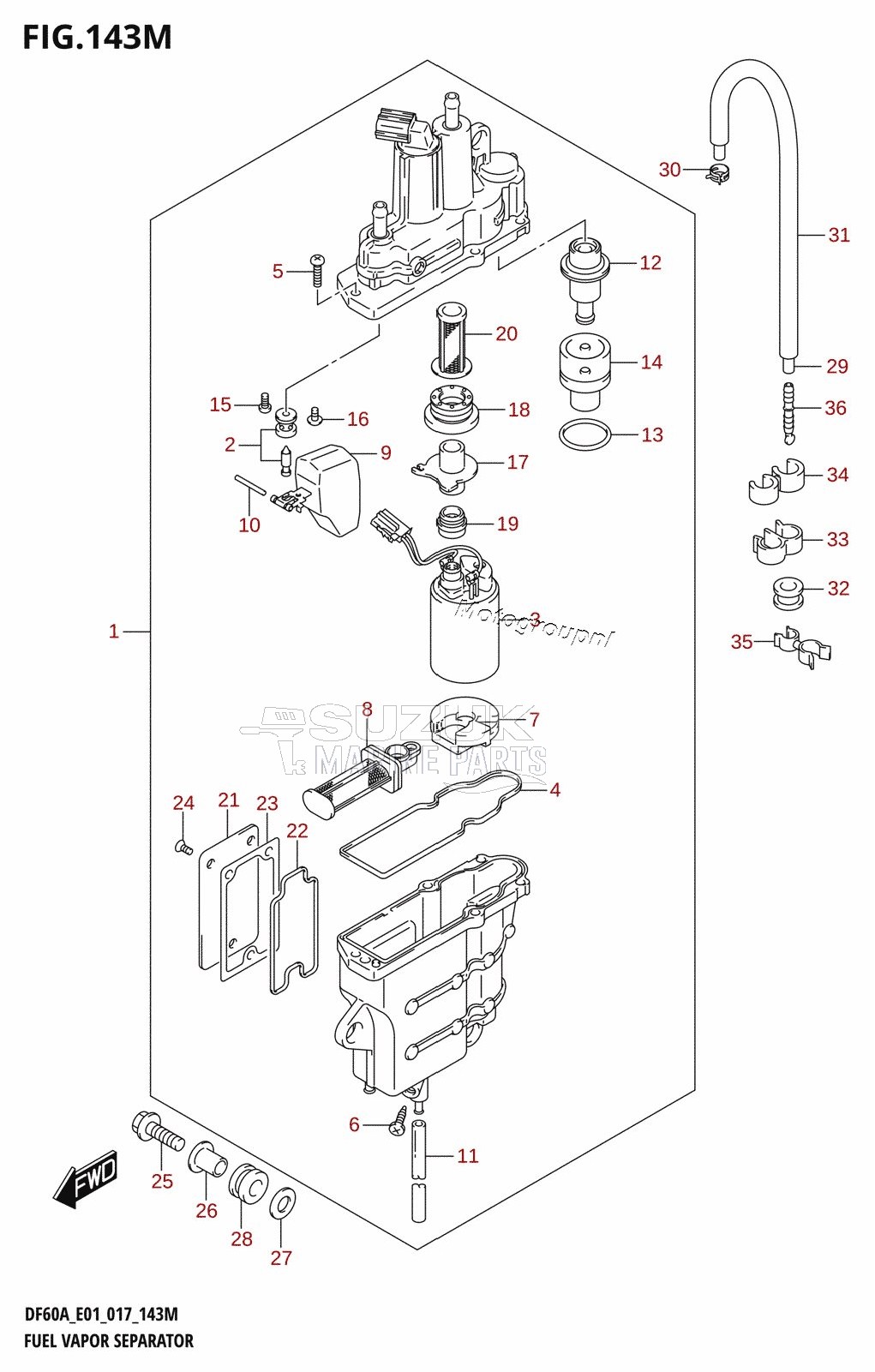 FUEL VAPOR SEPARATOR (DF60ATH:E40)