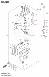 DF40A From 04003F-710001 (E01)  2017 drawing FUEL VAPOR SEPARATOR (DF50A:E01)