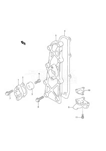 Outboard DF 25 drawing Exhaust Cover