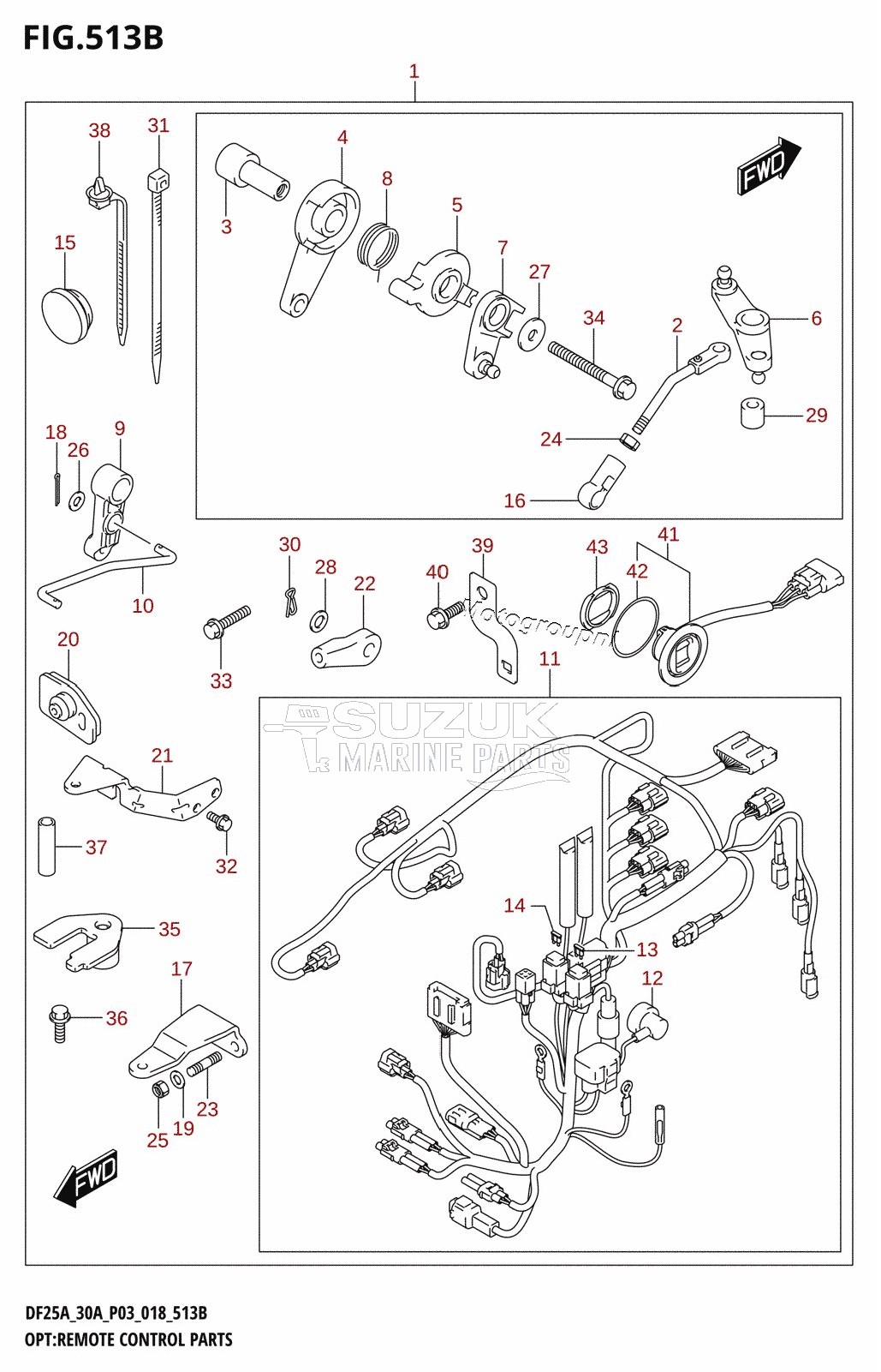 OPT:REMOTE CONTROL PARTS (DF25ATH,DF30ATH)