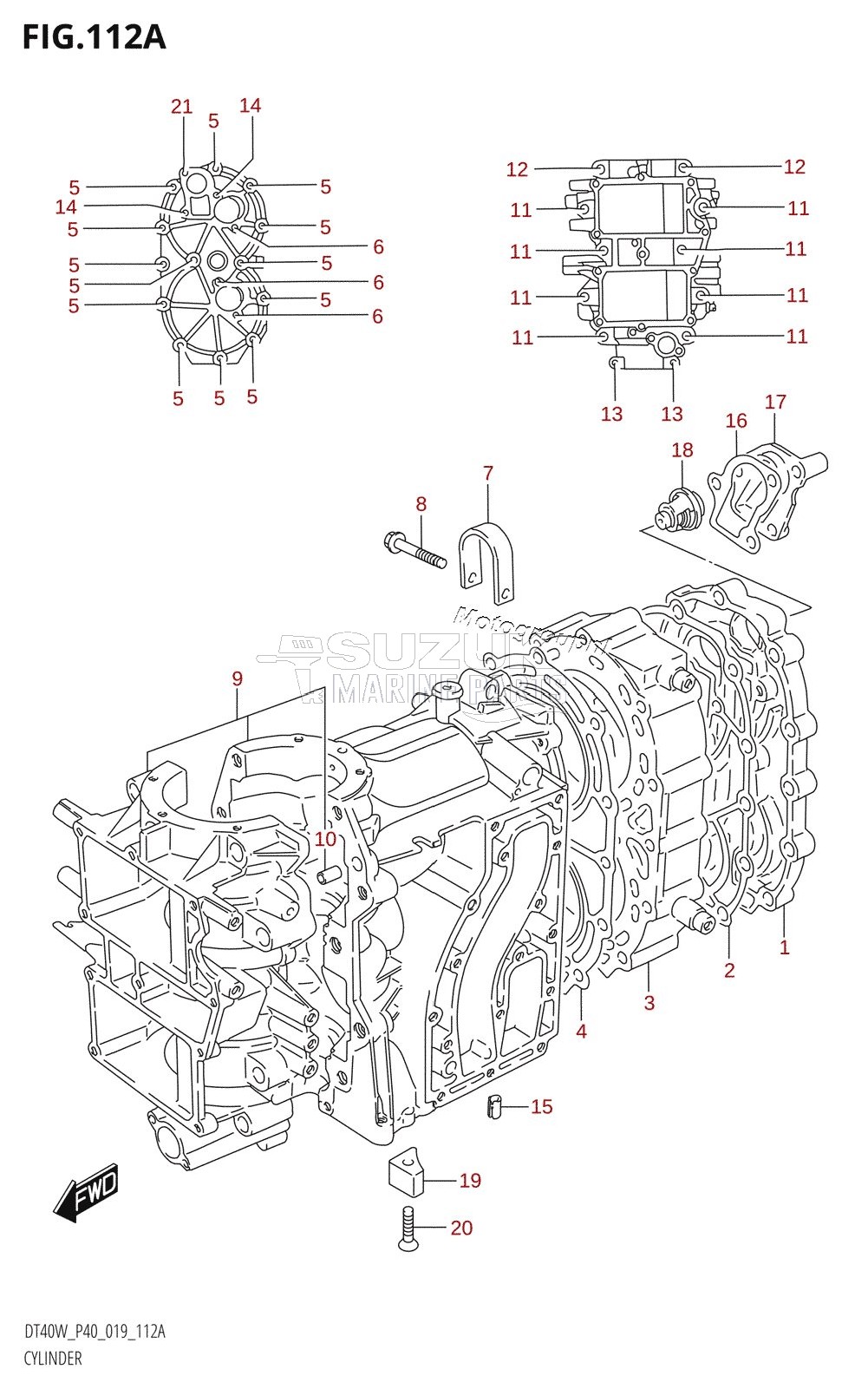 CYLINDER (DT40W,DT40WR)