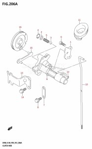 DF8A From 00801F-610001 (P01)  2016 drawing CLUTCH ROD (DF8A:P03)