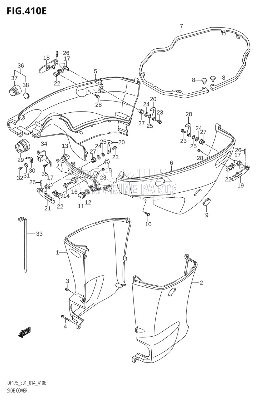 SIDE COVER (DF150Z:E01)