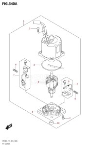 DF250A From 25003P-610001 (E01 E40)  2016 drawing PTT MOTOR