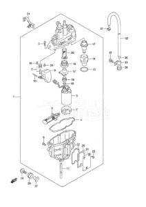 DF 115A drawing Fuel Vapor Separator