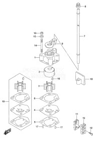 Outboard DF 9.9A drawing Water Pump