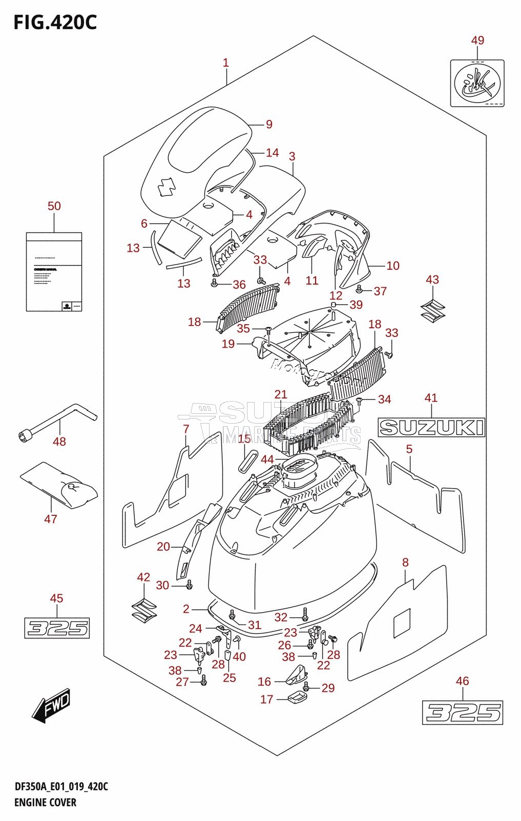 ENGINE COVER (DF325A:E40)