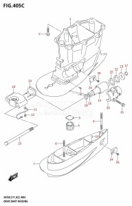 DF250 From 25003F-340001 (E11 E40)  2023 drawing DRIVE SHAFT HOUSING ((DF250T,DF250Z,DF225T,DF225Z,DF200T,DF200Z):XX-TRANSOM)