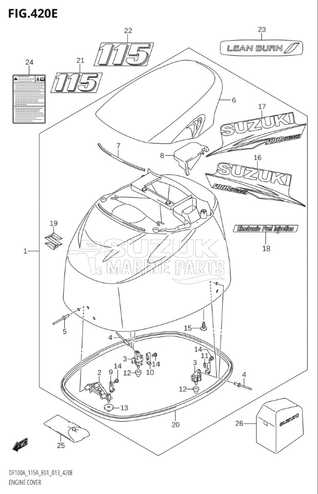 ENGINE COVER (DF115AZ:E01)