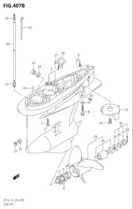 15002Z-010001 (2010) 150hp E03-USA (DF150ZK10) DF150Z drawing GEAR CASE (DF150Z,DF175Z)