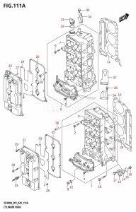 DF250A From 25003P-040001 (E01)  2020 drawing CYLINDER HEAD