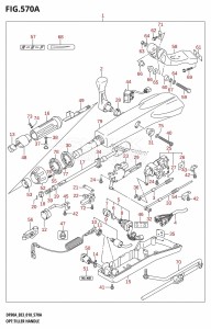 DF80A From 08002F-810001 (E03)  2018 drawing OPT:TILLER HANDLE