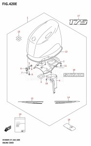 DF200AP From 20003P-440001 (E11 - E40)  2024 drawing ENGINE COVER (DF175AP)