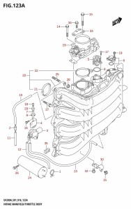 DF200A From 20003F-610001 (E03 E40)  2016 drawing INTAKE MANIFOLD /​ THROTTLE BODY