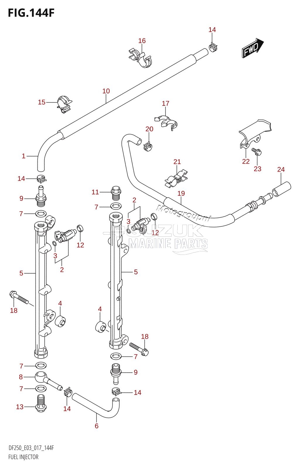 FUEL INJECTOR (DF250Z:E03)