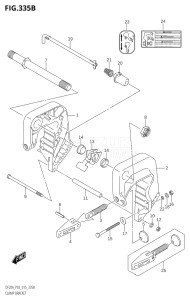 01504F-510001 (2005) 15hp P03-U.S.A (DF15A  DF15AR  DF15ATH) DF15A drawing CLAMP BRACKET (DF9.9BR:P03)