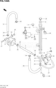 07001F-971001 (1999) 70hp E03-USA (DF70THX  DF70TX) DF70 drawing FUEL INJECTOR (W,X)