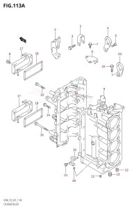 DF60 From 06001F-421001 (E01)  2004 drawing CYLINDER BLOCK