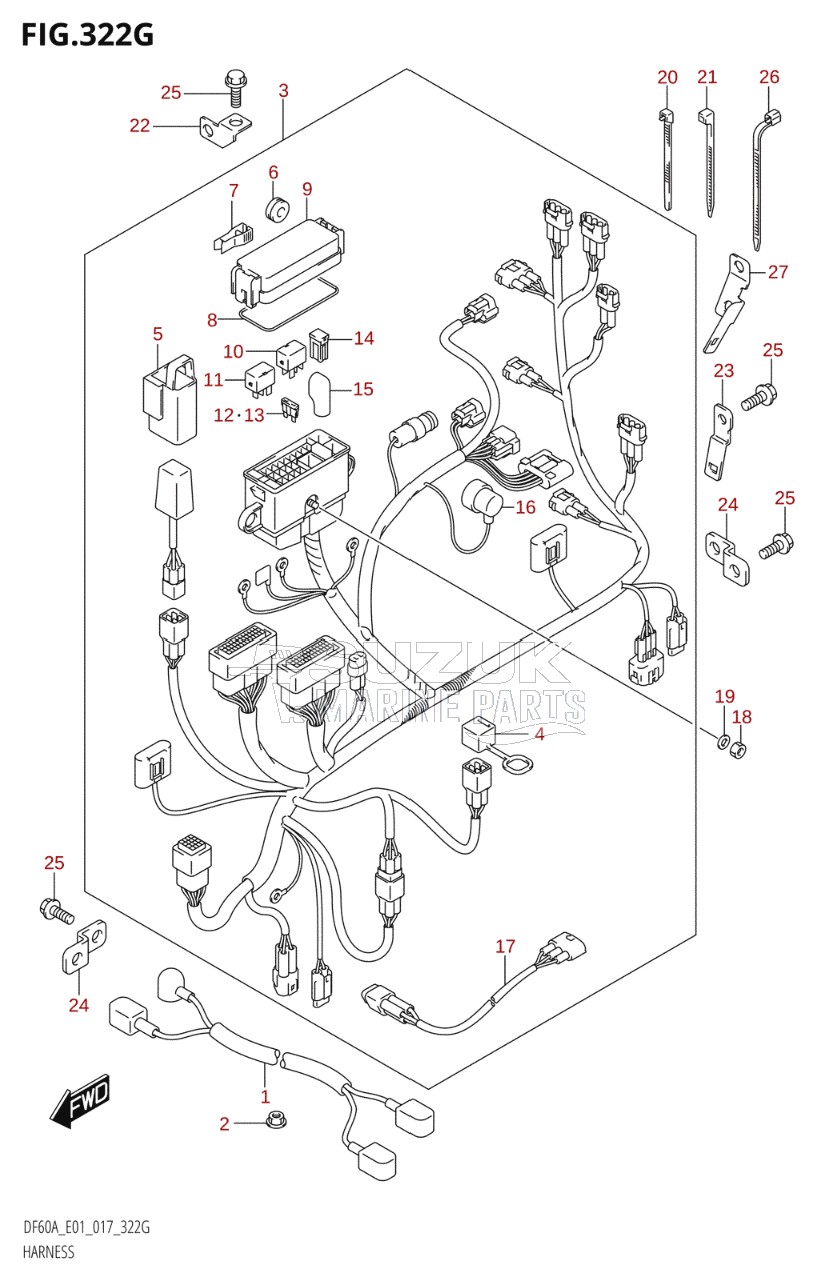 HARNESS (DF60A:E01)