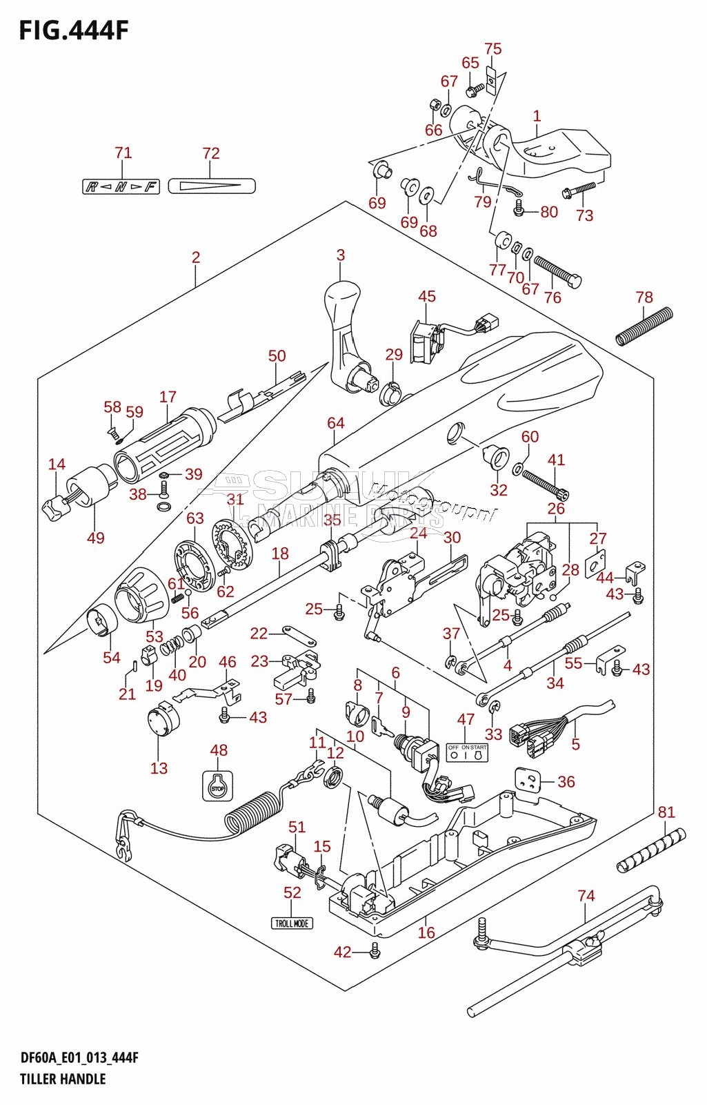 TILLER HANDLE (DF60ATH:E01)