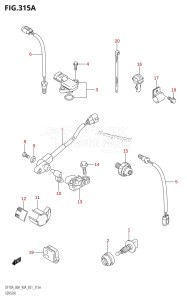 DF90A From 09003F-010001 (E01 E40)  2010 drawing SENSOR