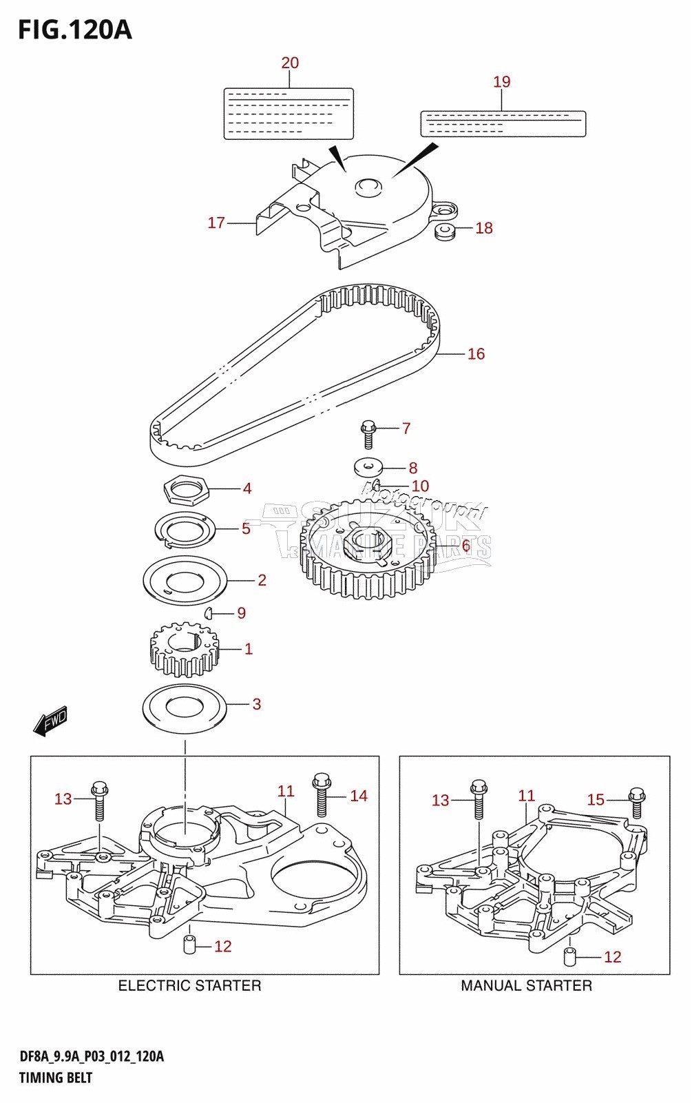 TIMING BELT (DF8A:P03)