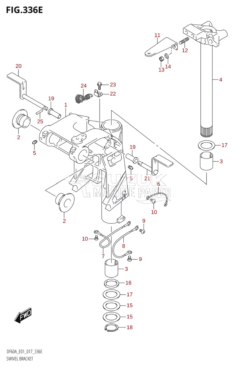 SWIVEL BRACKET (DF50A:E01)