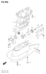 05003F-910001 (2019) 50hp E01-Gen. Export 1 (DF50AT  DF50ATH) DF50A drawing DRIVE SHAFT HOUSING (DF60AVTH:E01,DF60AVTH:E40)