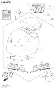 07003F-610001 (2016) 70hp E03-USA (DF70A) DF70A drawing ENGINE COVER (DF80A:E03)