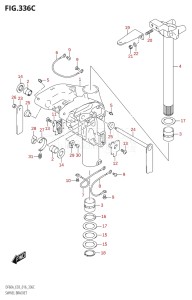 05004F-610001 (2016) 50hp E03-USA (DF50AVT) DF50A drawing SWIVEL BRACKET (DF60A:E03)